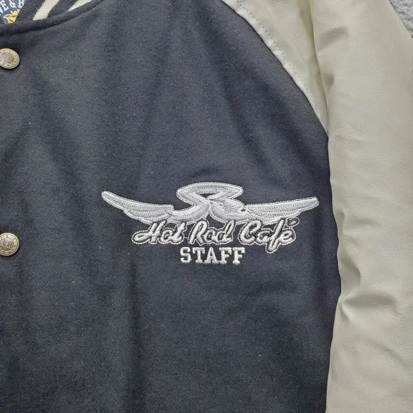 Steve & Barry's Bomber Varsity Jacket Men XL Multicolor Athletic Fit Snap Button - Picture 15 of 15